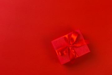 gift box on color background