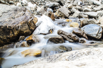River on Annapurna Route / Himalaya / Nepal (Long time Exposure)