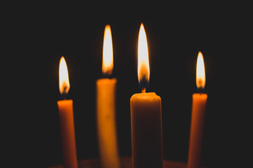 candles in the dark