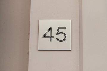 House numbers from France, Belguim, Sweden, Denmark, Finland and St Petersburg