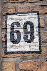 House numbers from France, Belguim, Sweden, Denmark, Finland and St Petersburg