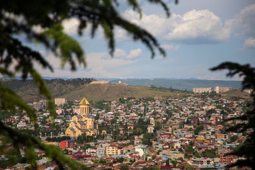 Красивый  город Тбилиси вид с верху...