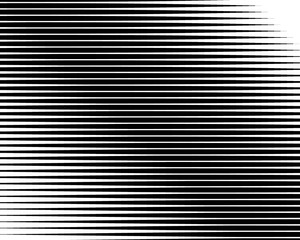 Black and white Line halftone pattern with gradient effect. Horizontal stripes. Vector illustration