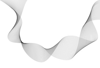 wavy lines form spiral ribbon design element effect 3d10