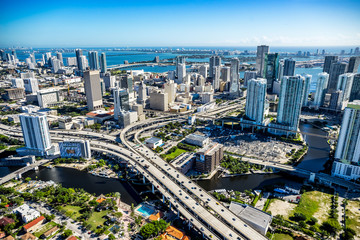 Aerials Miami - obrazy, fototapety, plakaty