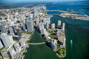 Fototapeta na wymiar Aerials Miami