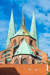 Fototapeta premium Saint Mary Church in Luebeck, Germany.