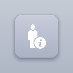 Info people button, best vector
