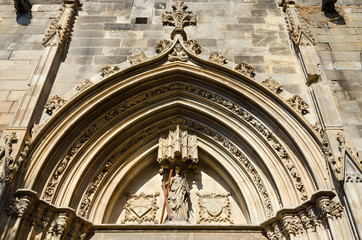 Fototapeta na wymiar Architecture of Gothic Quarter, Barcelona, Spain