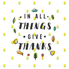 Happy Thanksgiving day typography.