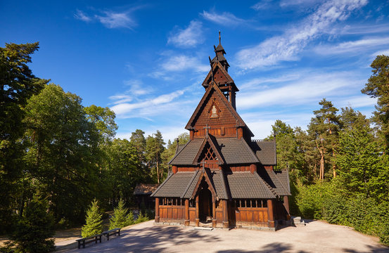 Gol Stave Church Folks museum Bygdoy peninsula Oslo Norway Scandanavia