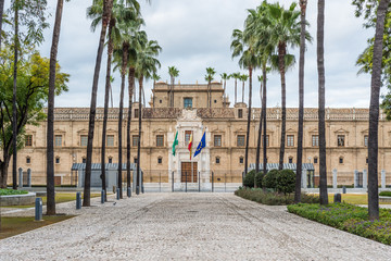 Obraz premium Hospital of the Five Wounds in Seville, Andalusia, Spain.