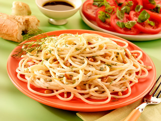 SPAGHETTI WITH PINE KERNALS