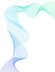 wavy lines form spiral ribbon design element effect 3d24