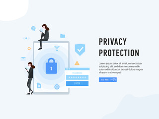 Privacy protection web page poster