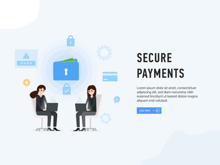 Secure payments web site page poster