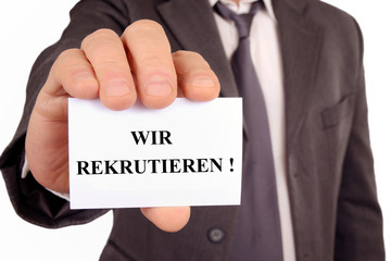 Wir rekrutieren 