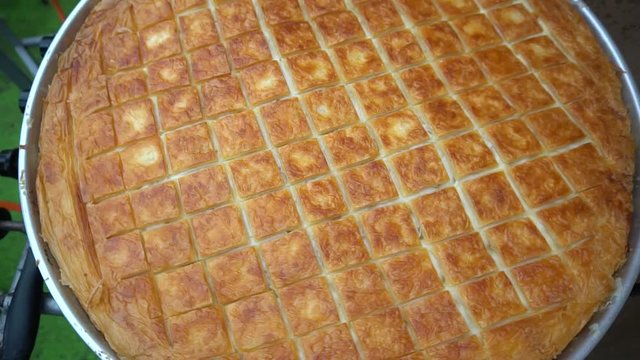 Cutting Cheese Pie Or Pasrty