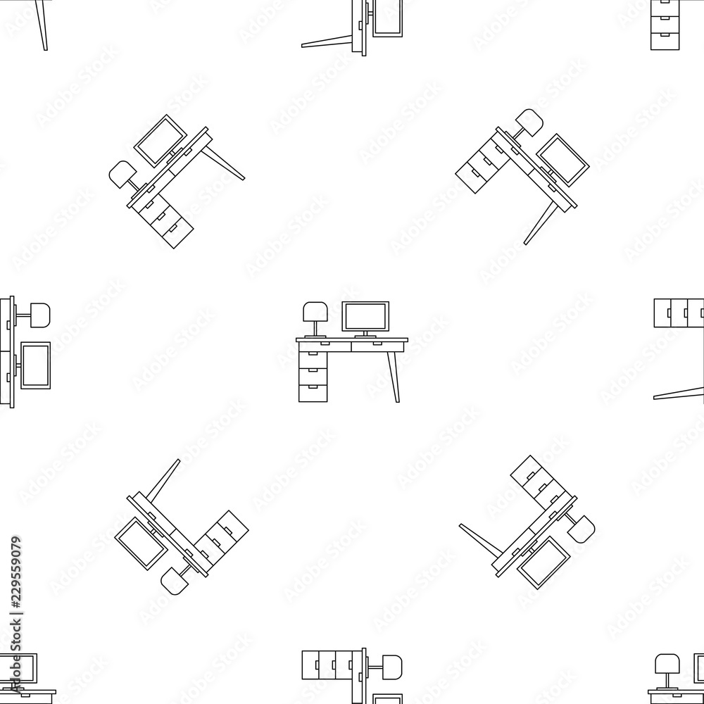 Poster computer table pattern seamless vector repeat geometric for any web design
