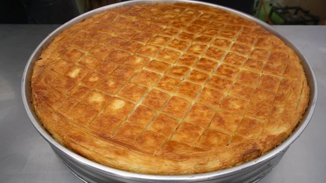Cutting Cheese Pie Or Pasrty