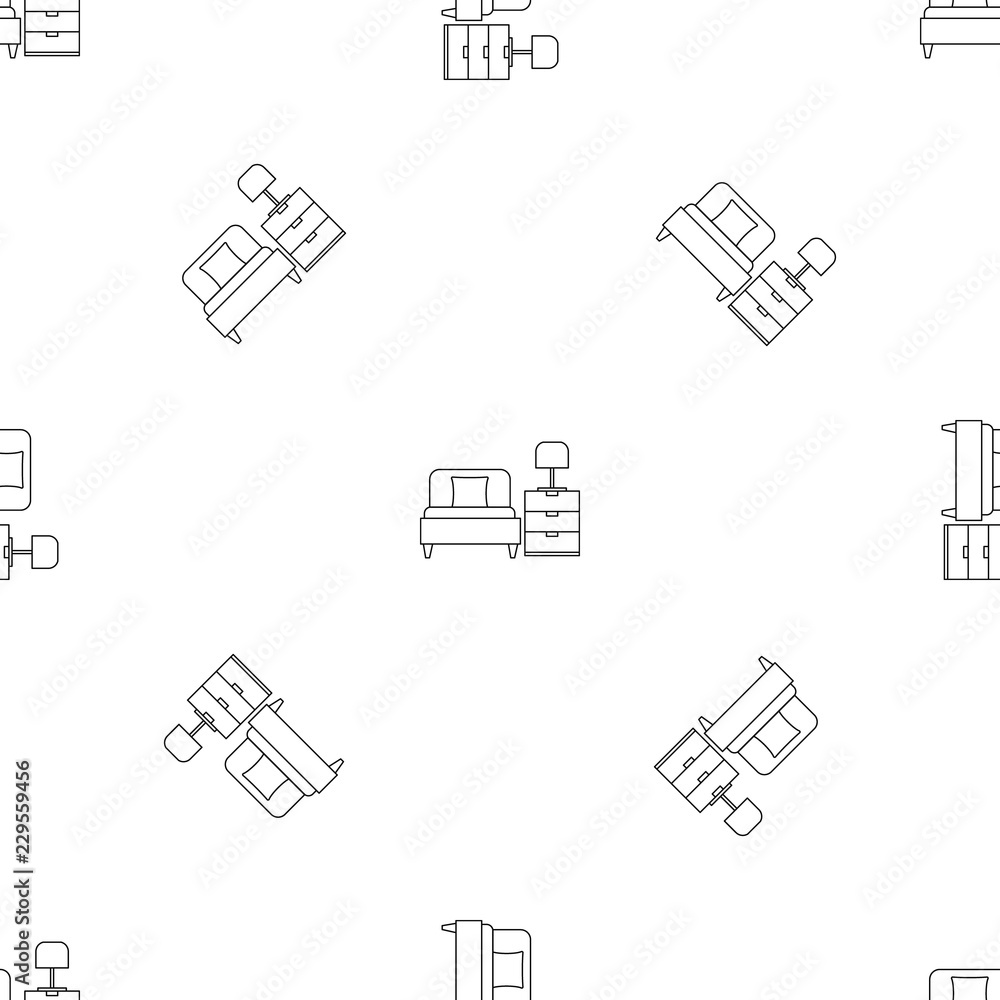 Poster sleep bed room pattern seamless vector repeat geometric for any web design