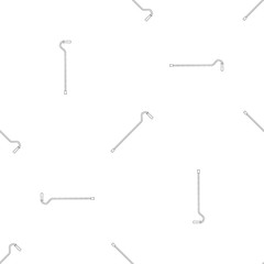 Aged walking stick pattern seamless vector repeat geometric for any web design