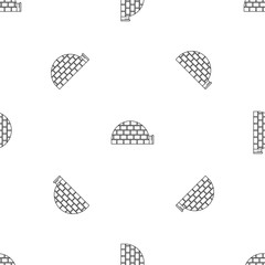 Alaska igloo pattern seamless vector repeat geometric for any web design