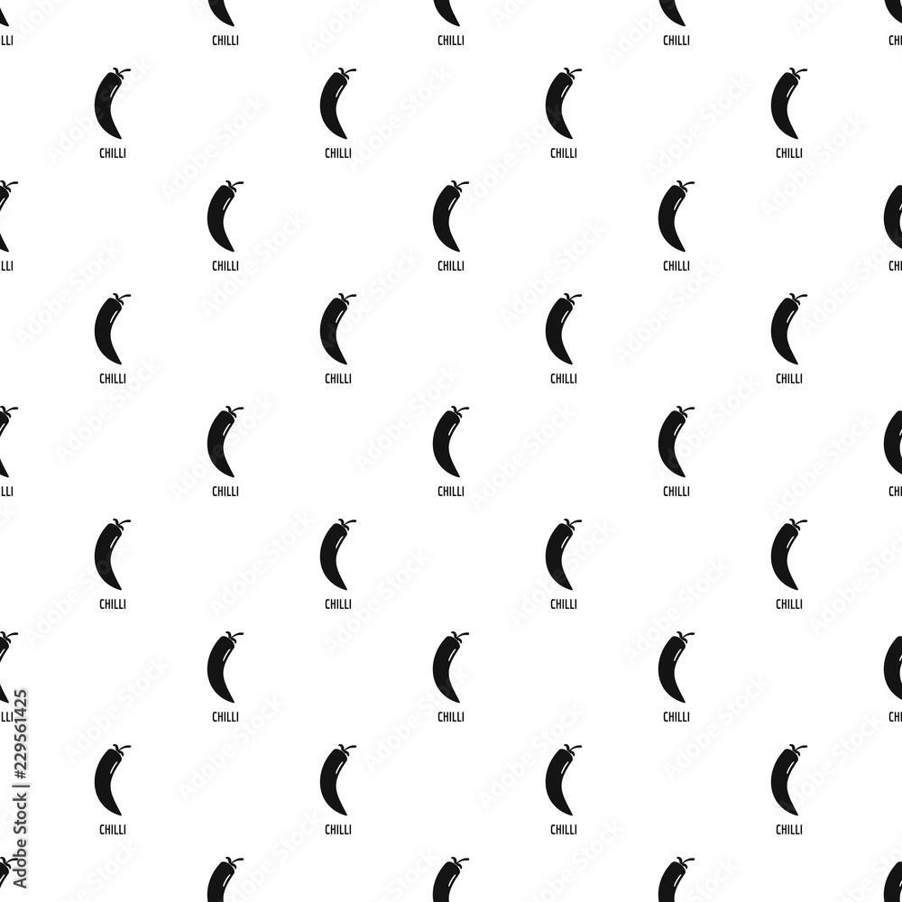 Poster chilli pepper pattern seamless vector repeat geometric for any web design