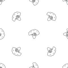 Broccoli pattern seamless vector repeat geometric for any web design