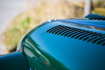 front view of a vintage car