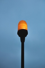 minimalistic shot of a lamp