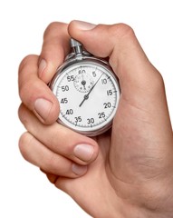 Hand Holding Stopwatch