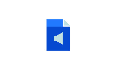 file vector icon. file sound icon concept
