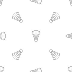 Shuttle birdie equipment pattern seamless vector repeat geometric for any web design