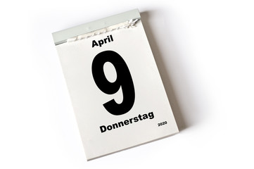 9. April 2020