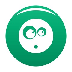 Surprised smile icon. Vector simple illustration of surprised smile icon isolated on white background