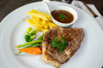 White meat steak