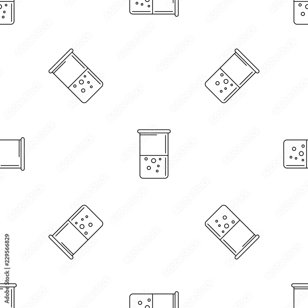 Poster chemical pot pattern seamless vector repeat geometric for any web design