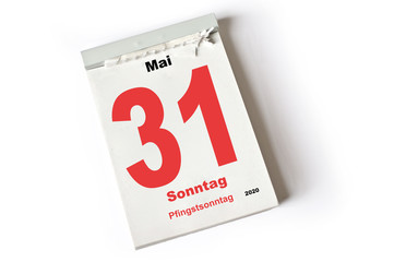 31. Mai 2020 Pfingstsonntag