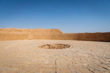 Tower of Silence, ancient zoroastrian mountain religious site in Yazd, Iran