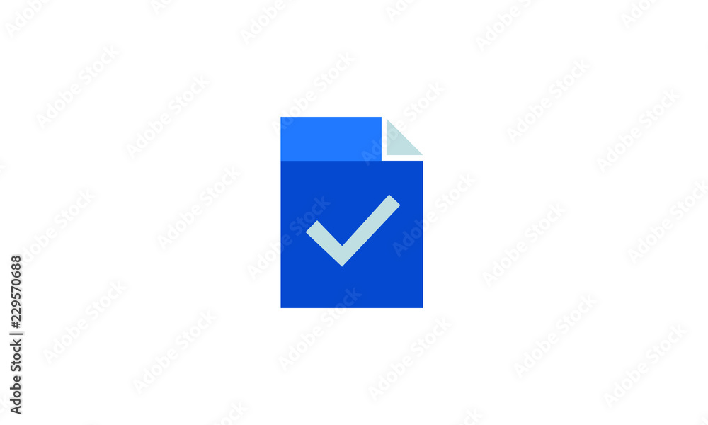 Poster file vector icon. checklist file icon concept