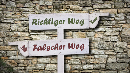 Schild 378 - Richtiger Weg