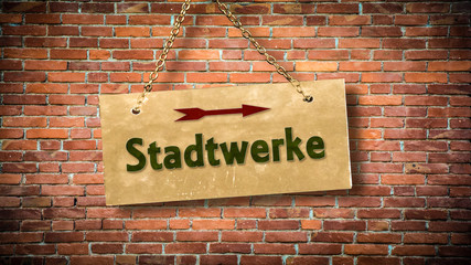 Schild 388 - Stadtwerke