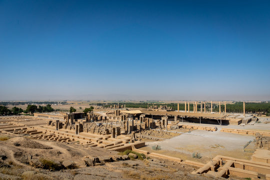Persepolis in Iran. View of the ancient ruins, UNESCO world heritage site