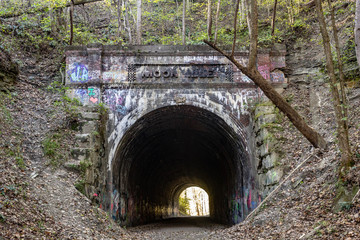 Abandoned railroad tunnel