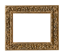Old wooden picture frame