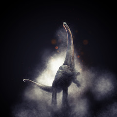 A 3D rendering of Alamosaurus. © Herschel Hoffmeyer