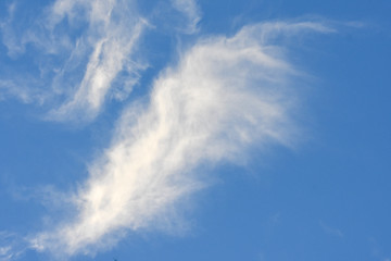 Blue sky background and clouds.