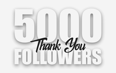 5000 followers