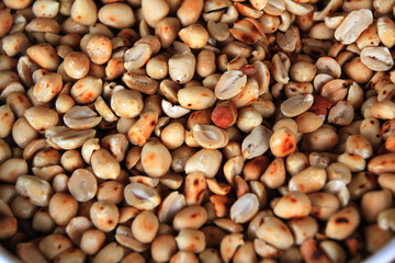 background of roasted nuts